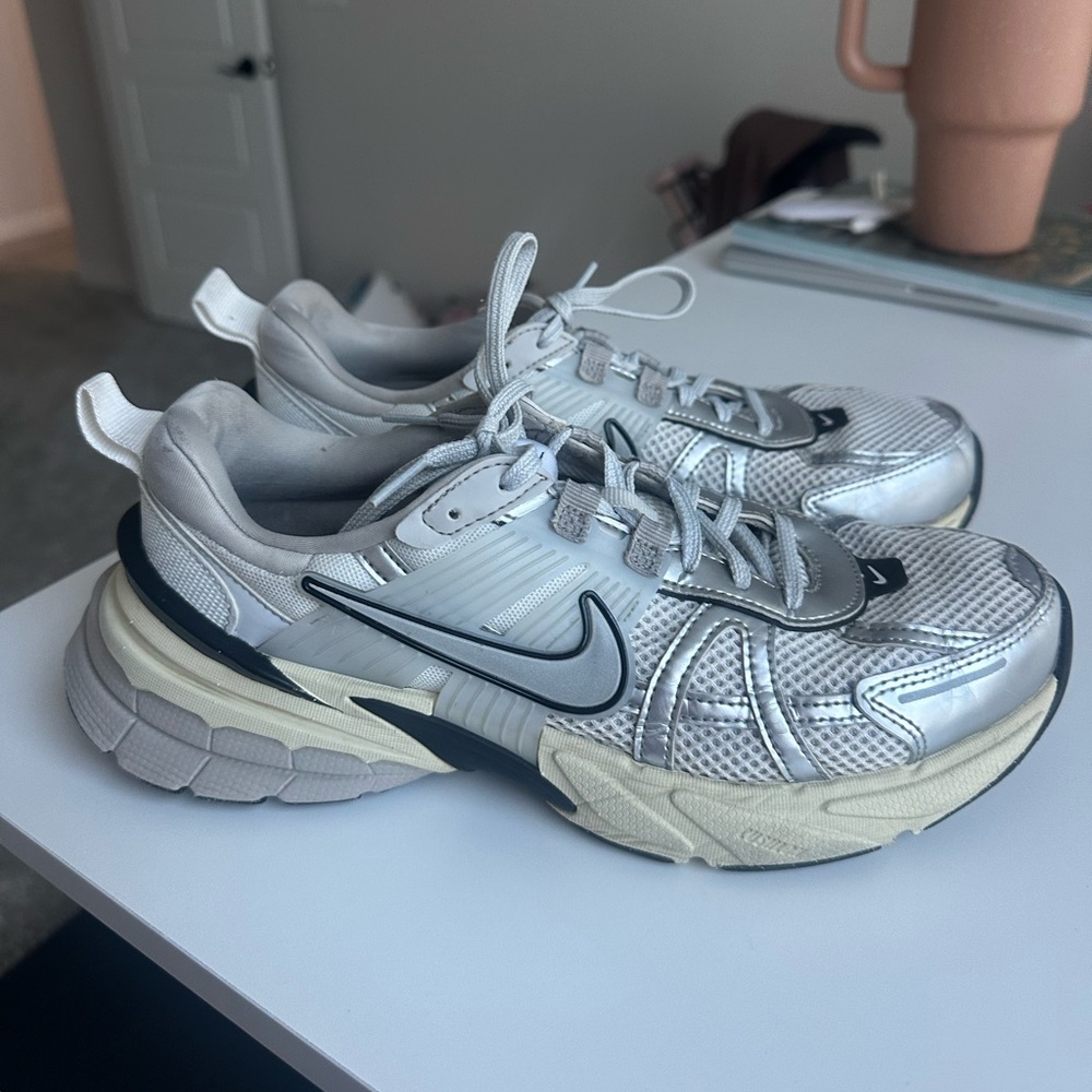 Nike V2K silver Tennis Shoes/ sneakers